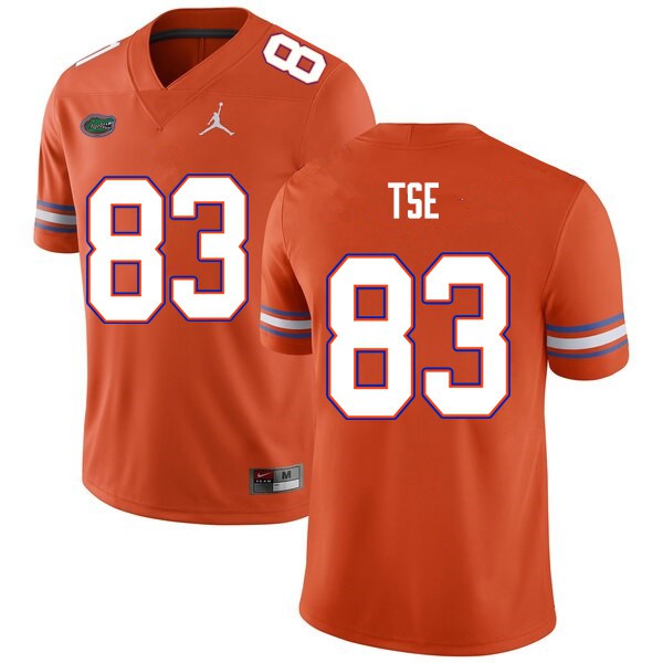 Men #83 Joshua Tse Florida Gators College Football Jersey Orange